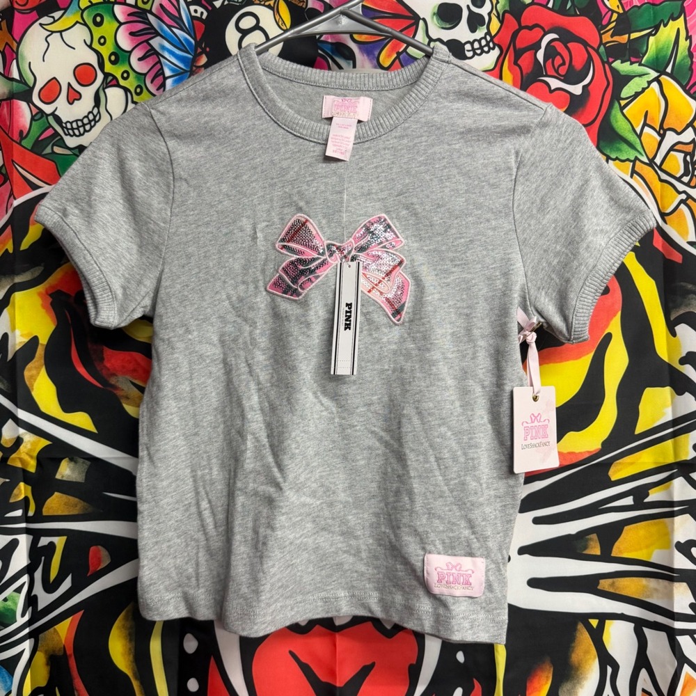 pink x loveshack fancy tee